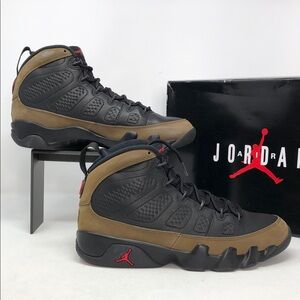 Air Jordan 9 Retro Olive HV4794-030 Men’s Sneakers - Size 8.5 (HAS SCUFFS)